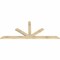 Ekena Millwork Saratoga Rough Sawn Timber Gable Bracket, Douglas Fir, 84"W x 35"H x 2"D x 4"F, 10/12 Pitch GBW084X35X0204SAR00RDF - alternate 4